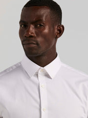 Cotton Blend Slim Fit Dress Shirt - Perry Ellis US