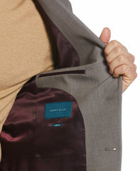 Skinny Fit Notch Lapel Iridescent Suit Jacket - Perry Ellis US