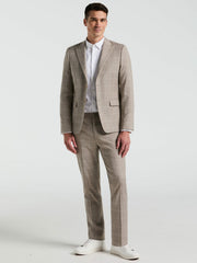 Skinny Fit Windowpane Pattern Suit Pant - Perry Ellis on sale