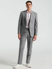 Slim Fit Windowpane Pattern Suit Pant - Perry Ellis for sale