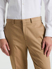 Slim Fit Solid Cotton Blend Suit Pant - Perry Ellis discount