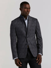 Plaid Knit Skinny Fit Sport Coat - Perry Ellis on sale