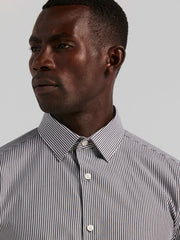 Slim Fit Bengal Stripe Cotton Dress Shirt - Perry Ellis online