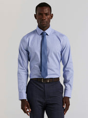 Houndstooth Dobby Cotton Stretch Dress Shirt - Perry Ellis US