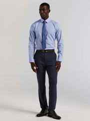 Houndstooth Dobby Cotton Stretch Dress Shirt - Perry Ellis US