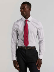 Slim Fit Dot Stripe Dress Shirt - Perry Ellis near me