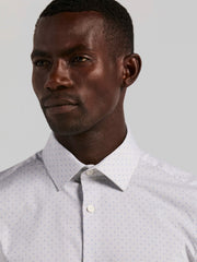 Slim Fit Dot Stripe Dress Shirt - Perry Ellis near me