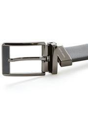 Carbon Leather Reversible Belt - Perry Ellis discount