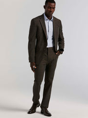 Slim Fit Windowpane Suit Pant - Perry Ellis US