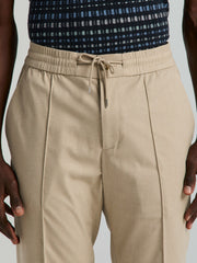 Slim Fit Linen Blend Drawstring Pants - Perry Ellis near me