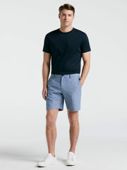 8" Flat Front Linen Cotton Short - Perry Ellis for sale
