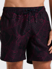 Botanical Line Print Swim Trunk - Perry Ellis on sale