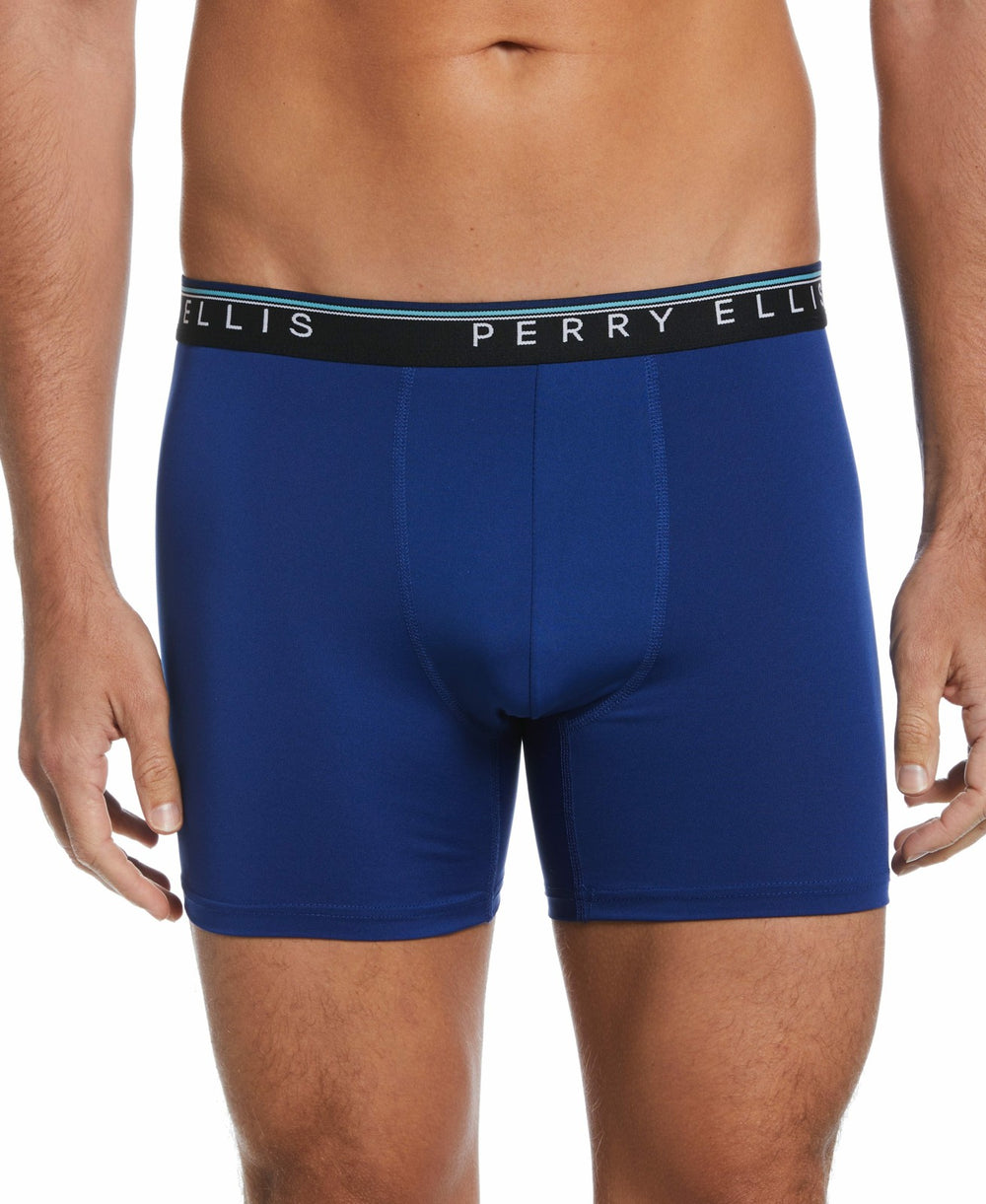 4 Pack Assorted Microfiber Boxer Brief - Perry Ellis online