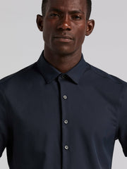 Slim Fit Total Stretch Solid Shirt - Perry Ellis sale