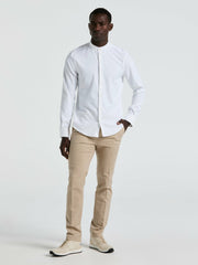 Men's Untucked Total Stretch Slim Fit Banded Collar Shirt - Perry Ellis - Perry Ellis for sale
