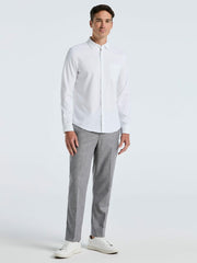Untucked Total Stretch Slim Fit Solid Shirt - Perry Ellis discount