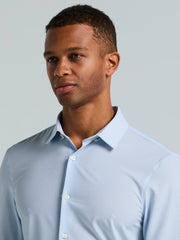 Slim Fit Total Stretch Diamond Geo Print Shirt - Perry Ellis US