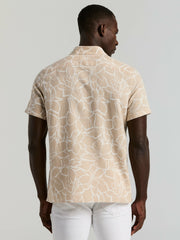 Linen Floral Print Shirt - Perry Ellis on sale