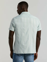 EcoVero™ Striped Camp Collar Shirt - Perry Ellis sale