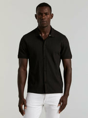 Ribbed Button Front Knit - Perry Ellis on sale