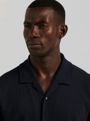 Vertical Stripe Jacquard Button Front Knit - Perry Ellis online