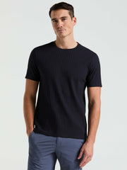 Ribbed Crew Neck Tee - Perry Ellis online