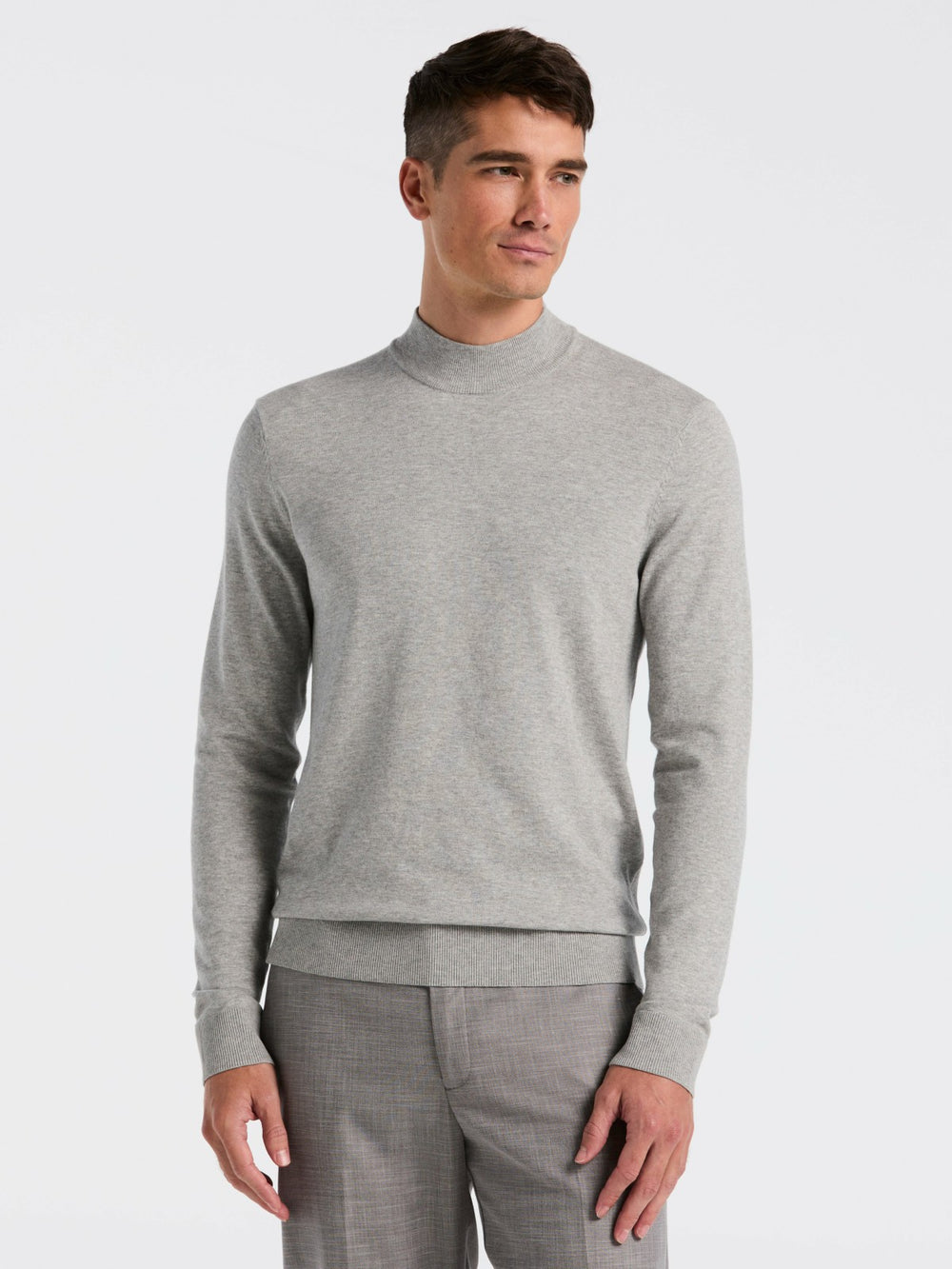 Tech Knit Mock Neck Sweater - Perry Ellis for sale