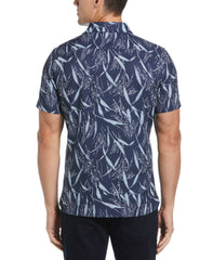 Total Stretch Slim Fit Wheat Print Shirt - Perry Ellis discount