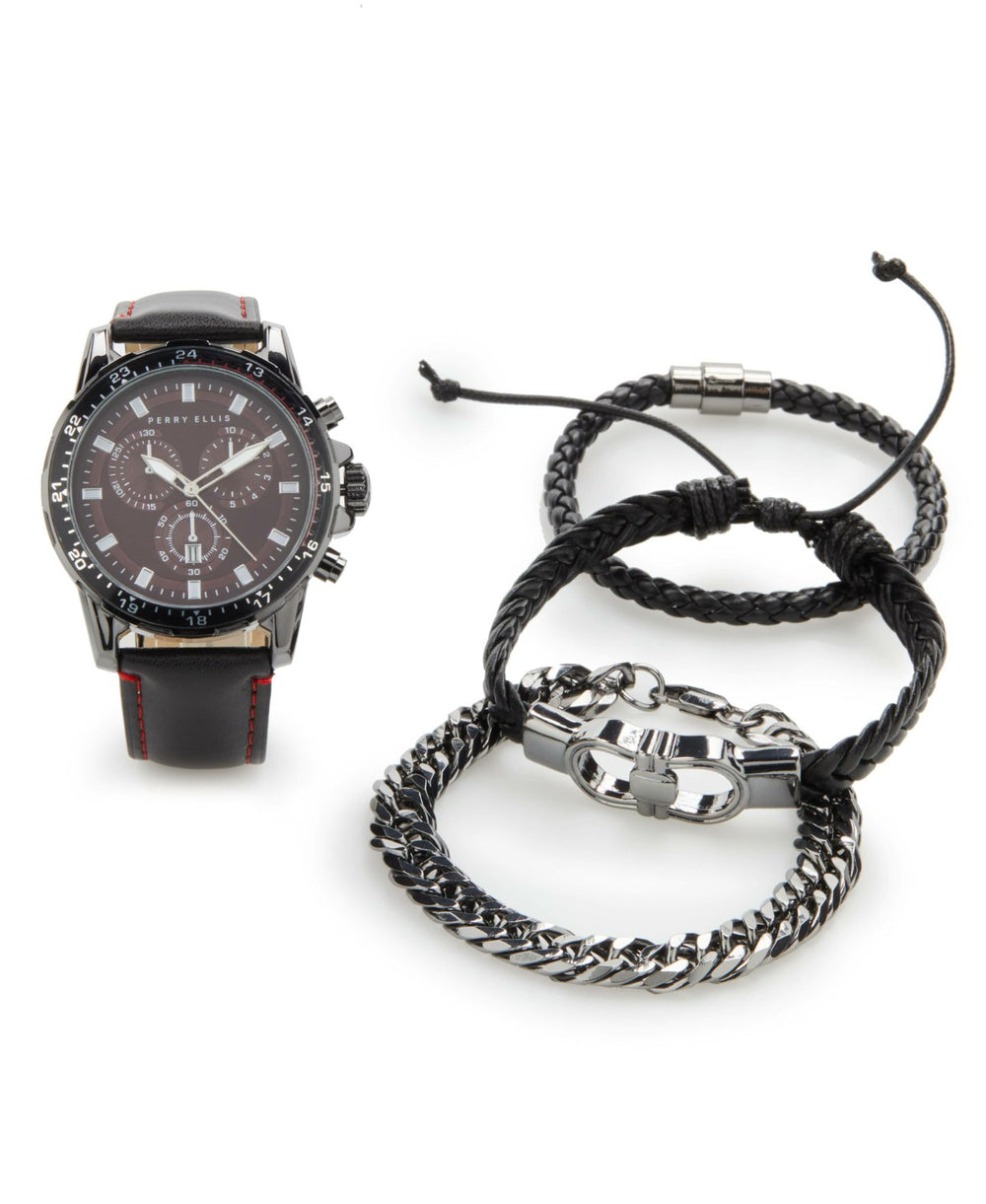 Watch & Bracelet Gift Set - Perry Ellis for sale