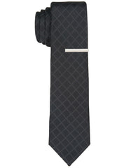 Babbaro Grid Black Tie - Perry Ellis near me