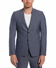Skinny Fit Notch Lapel Iridescent Suit Jacket -  Perry Ellis sale