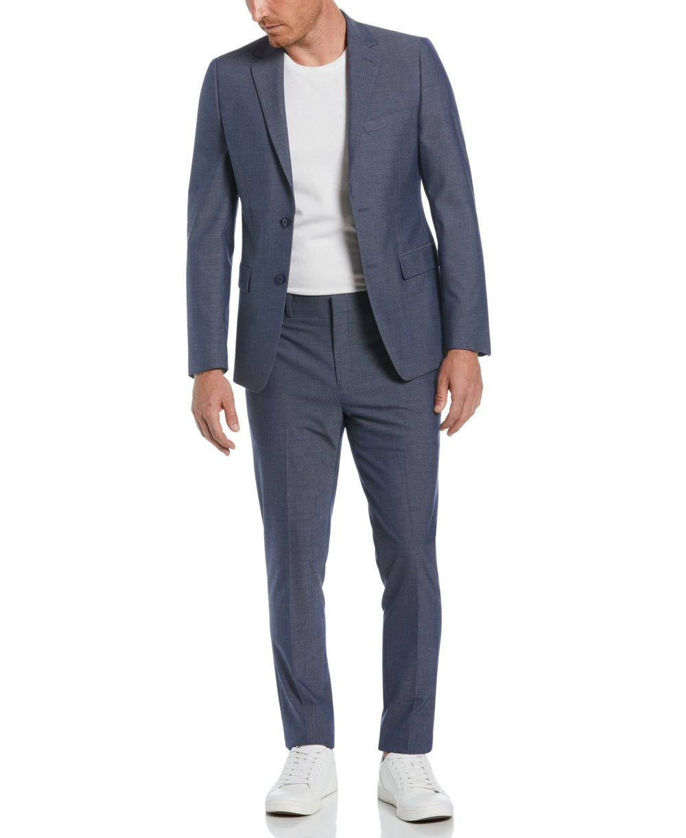 Skinny Fit Notch Lapel Iridescent Suit Jacket -  Perry Ellis sale