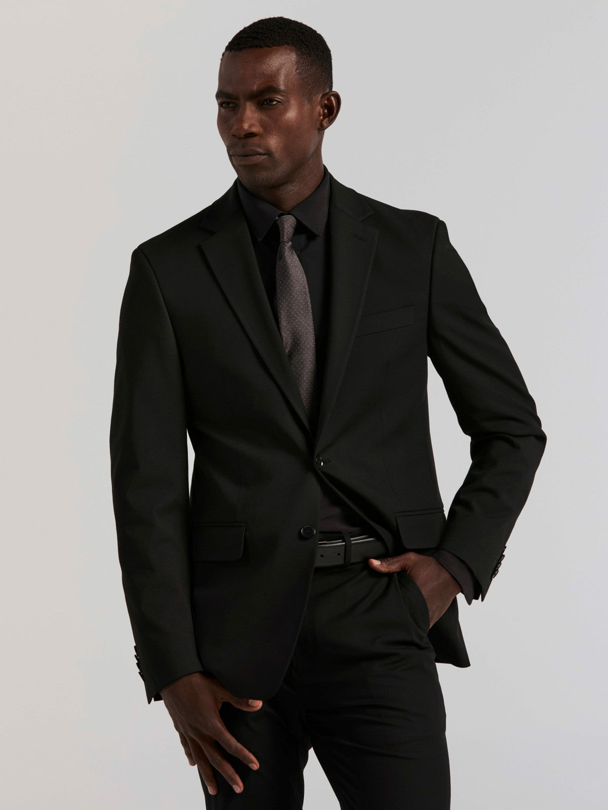 Slim Fit Gabardine Suit Jacket -  Perry Ellis for sale