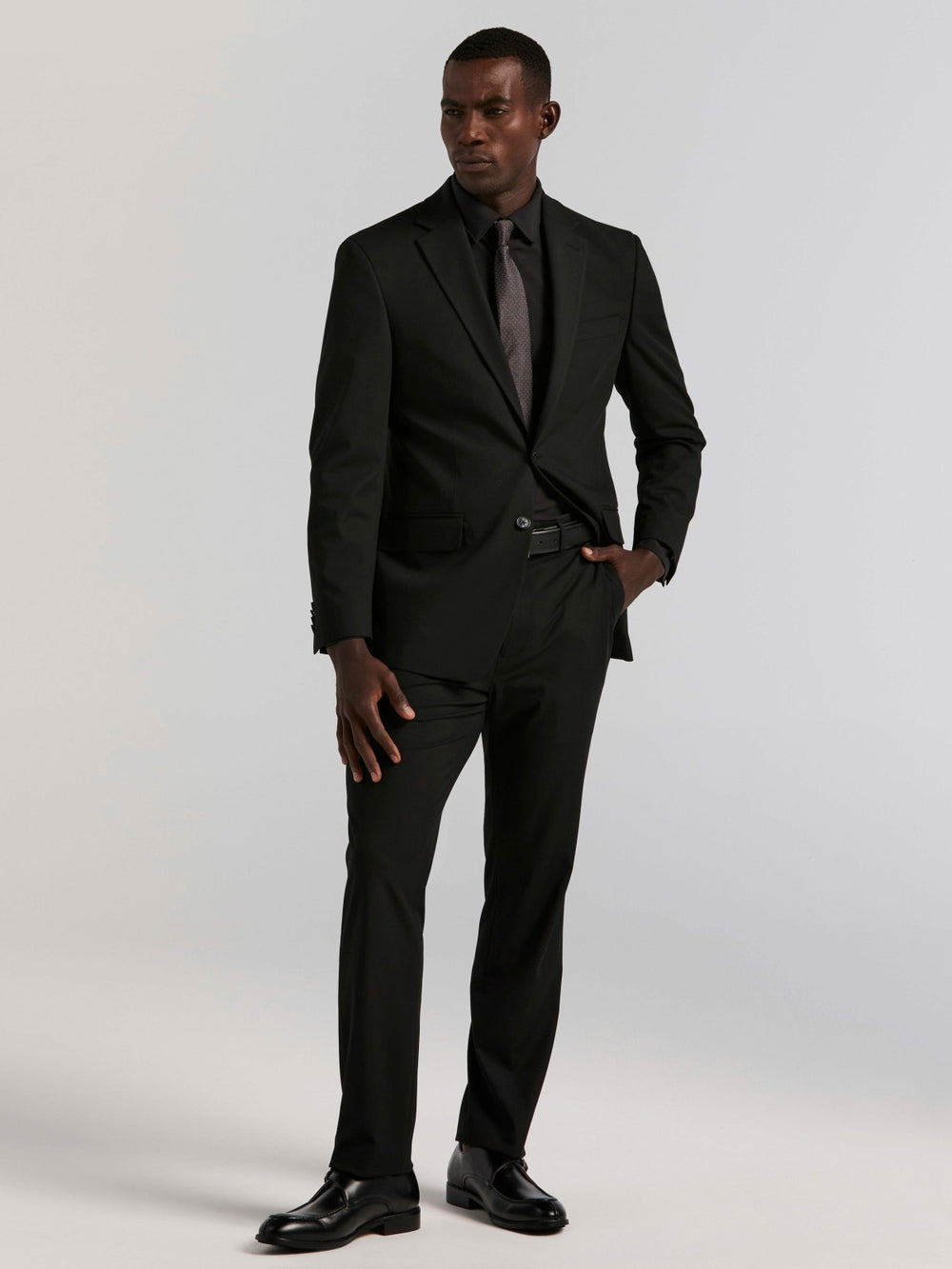Slim Fit Gabardine Suit Jacket -  Perry Ellis for sale