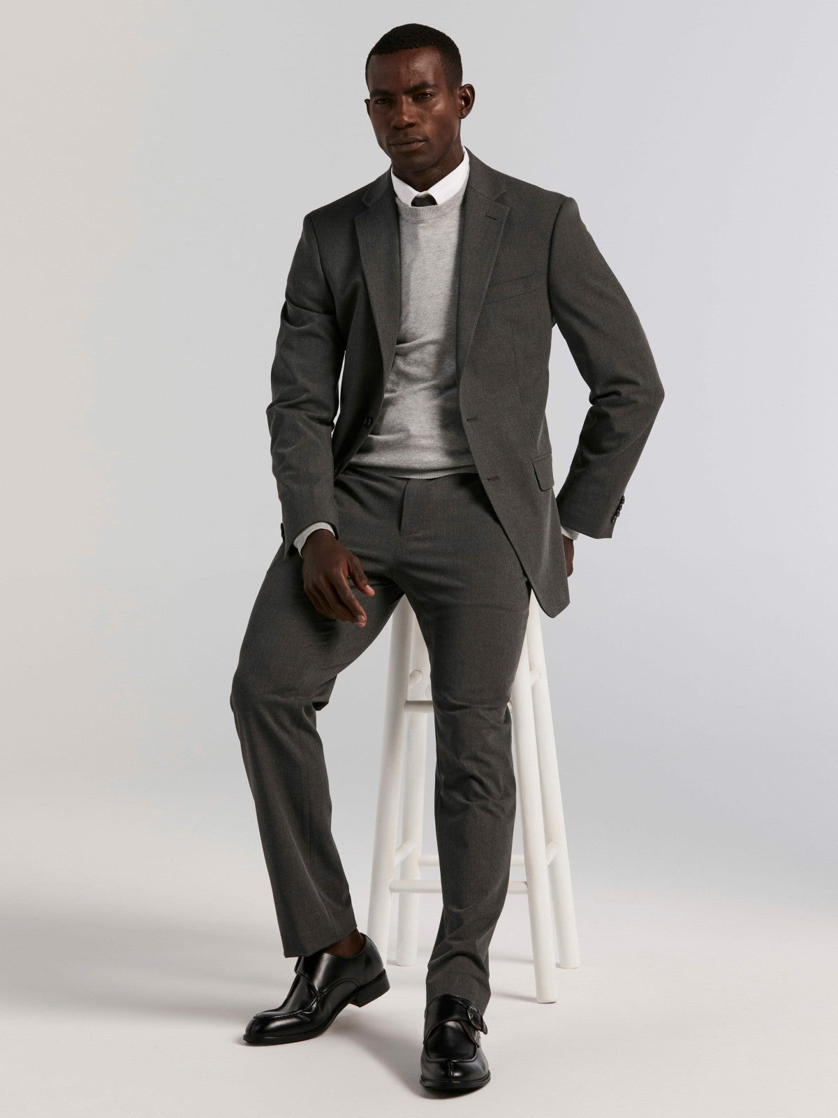 Slim Fit Gabardine Suit Jacket -  Perry Ellis for sale