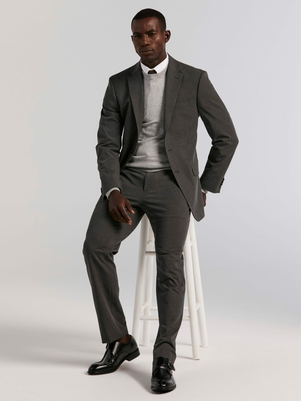 Slim Fit Gabardine Suit Jacket -  Perry Ellis for sale