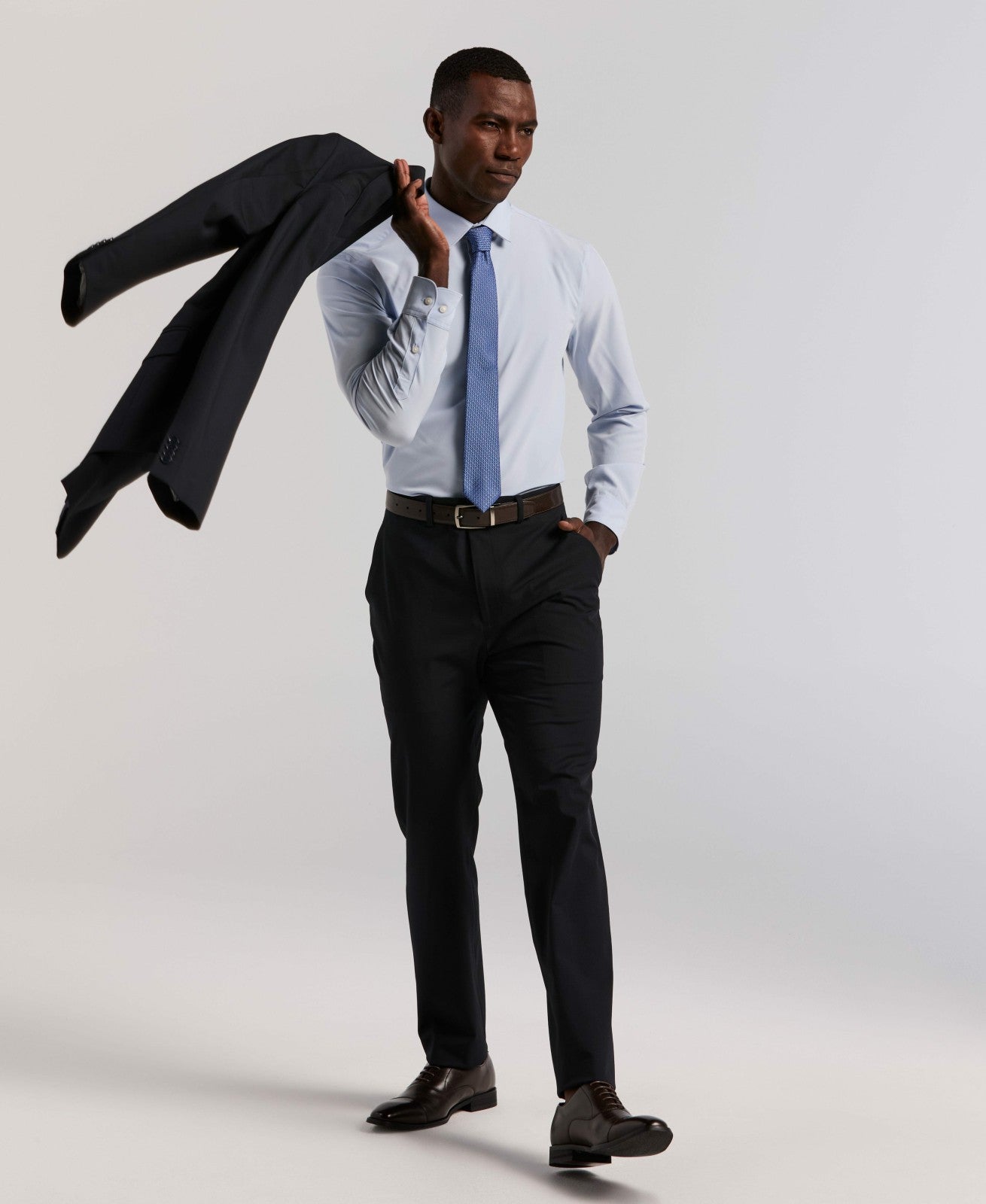 Slim Fit Gabardine Suit Jacket -  Perry Ellis for sale