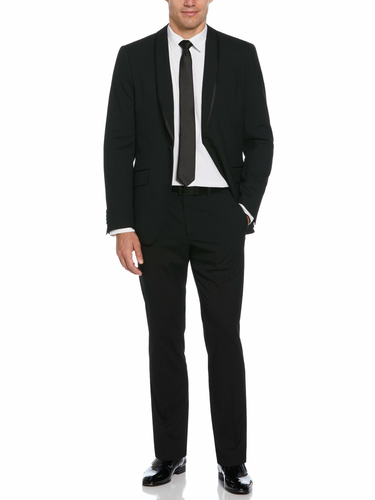 Slim Fit Stretch Tuxedo Suit Jacket -  Perry Ellis online