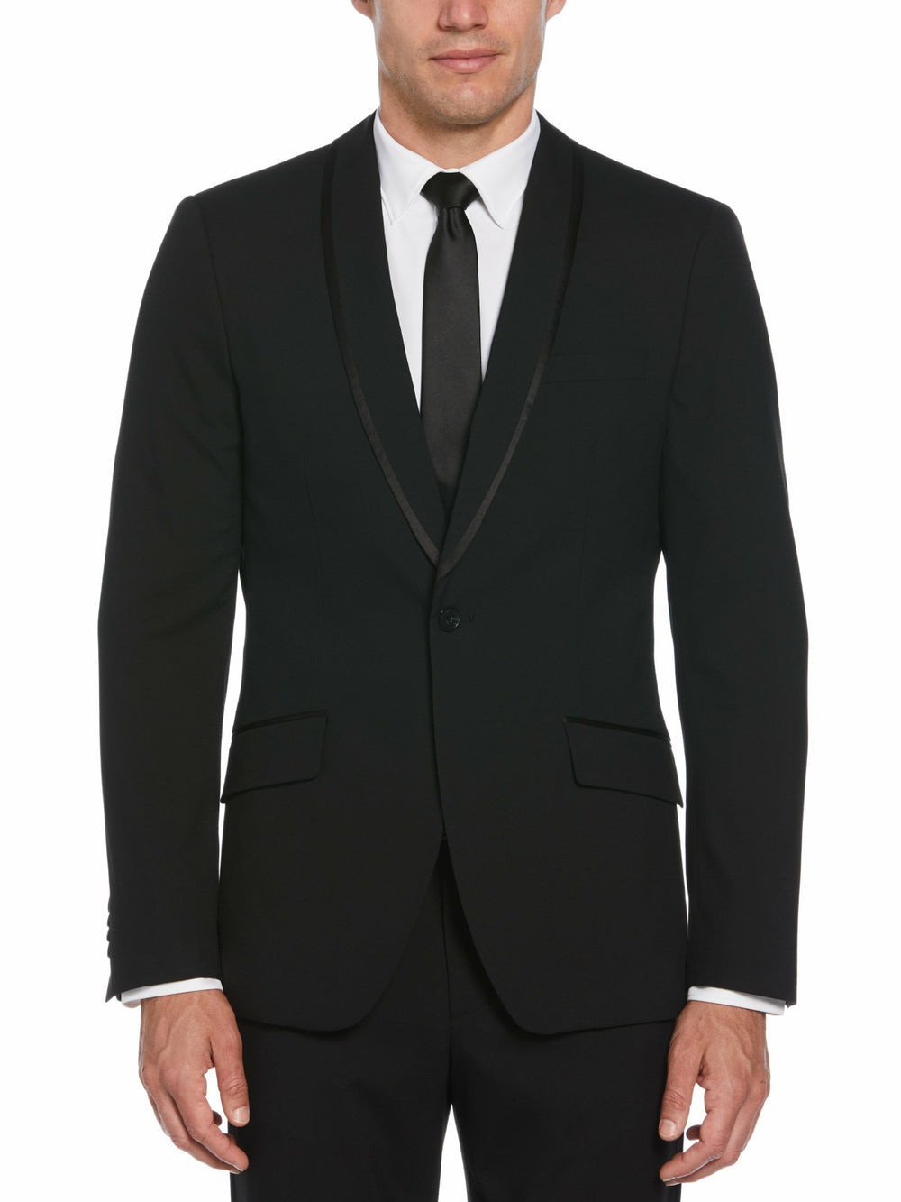 Slim Fit Stretch Tuxedo Suit Jacket -  Perry Ellis online
