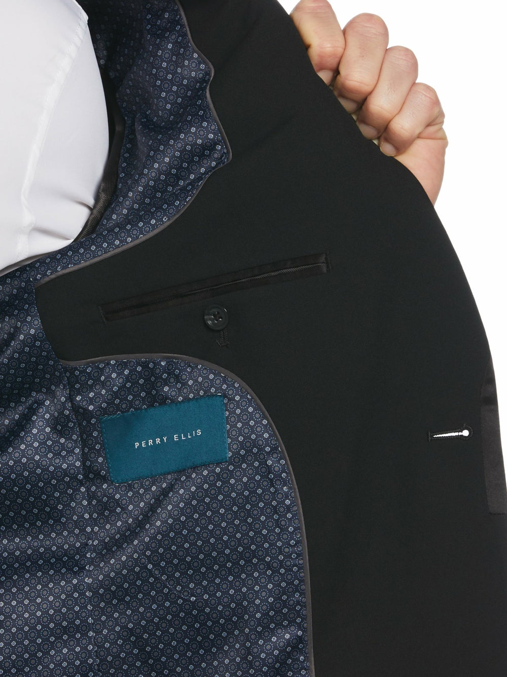 Slim Fit Stretch Tuxedo Suit Jacket -  Perry Ellis online