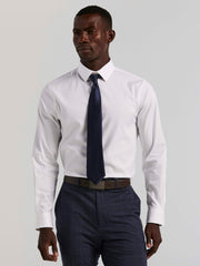 Cotton Blend Slim Fit Dress Shirt -  Perry Ellis US
