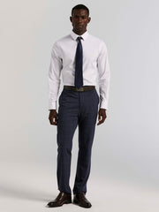 Cotton Blend Slim Fit Dress Shirt -  Perry Ellis US