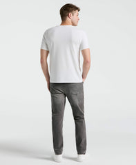 Men's Slim Fit Light Wash Grey Denim Pants -  Perry Ellis for sale