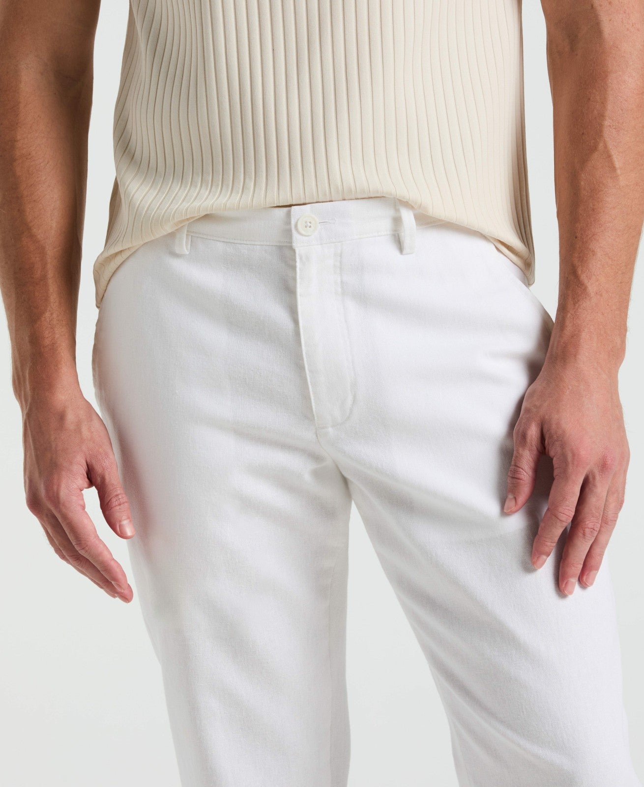 Men's Slim Fit Flat Front Chino Pant -  Perry Ellis online