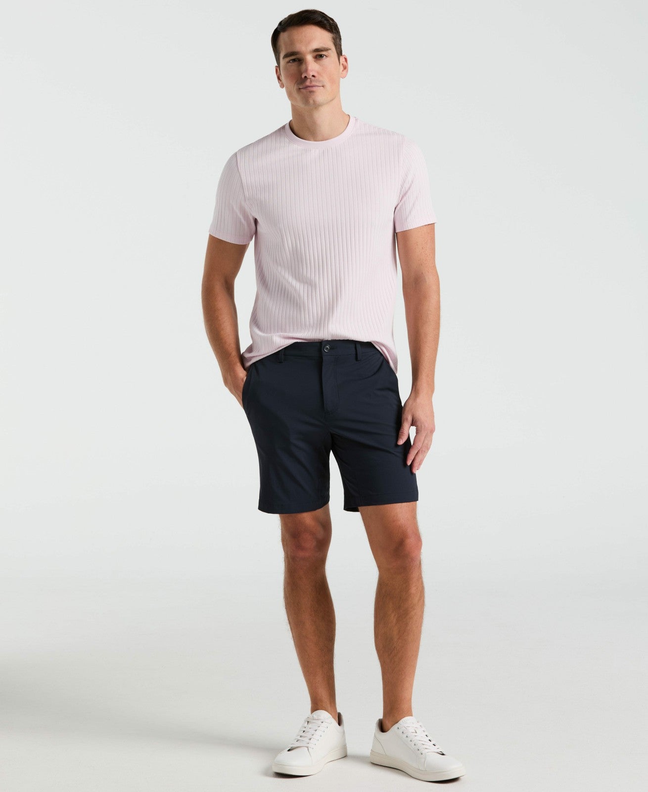 Stretch Solid Tech Short -  Perry Ellis discount