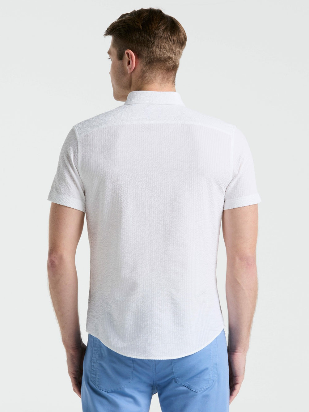 Stretch Seersucker Slim Fit Shirt -  Perry Ellis near me