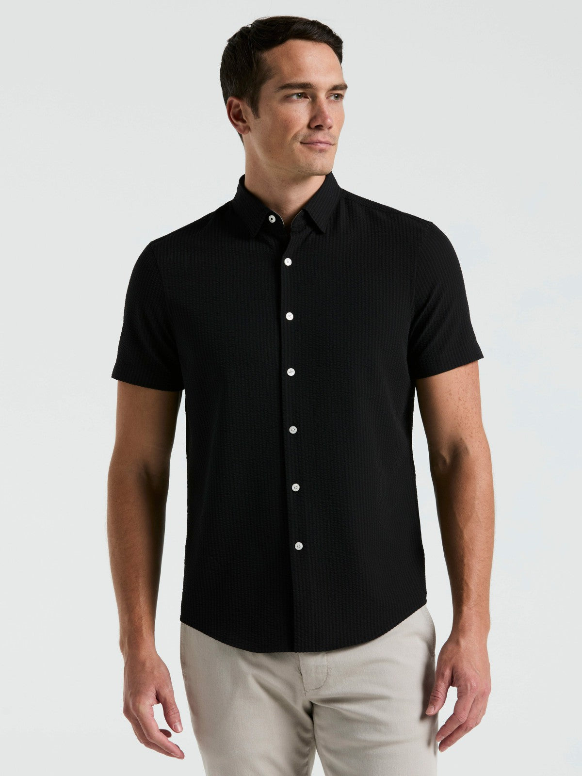 Stretch Seersucker Slim Fit Shirt -  Perry Ellis near me