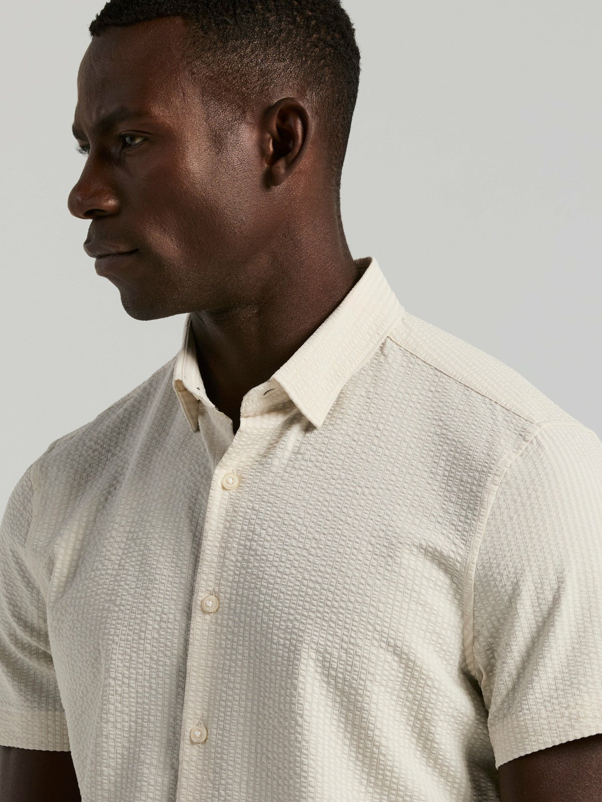 Stretch Seersucker Slim Fit Shirt -  Perry Ellis near me
