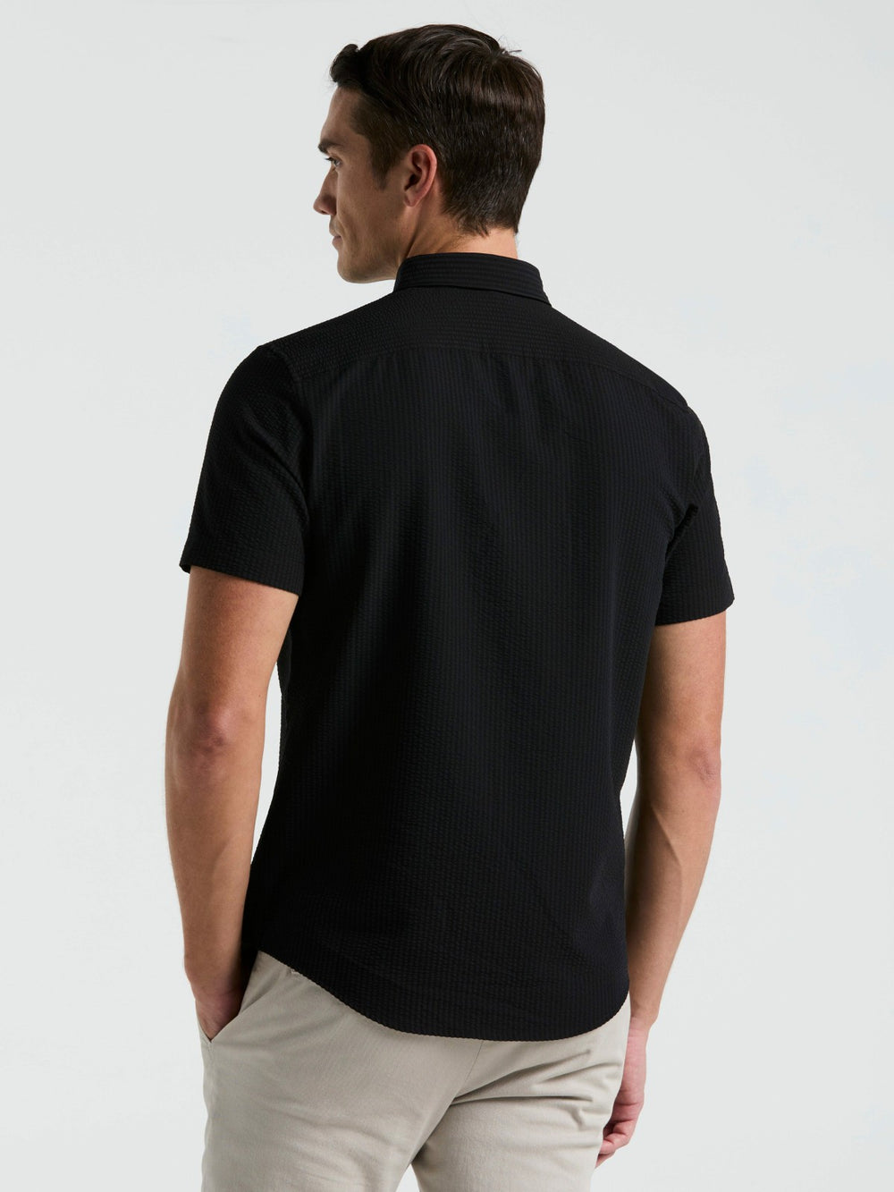 Stretch Seersucker Slim Fit Shirt -  Perry Ellis near me