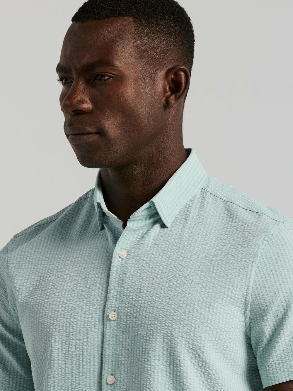 Stretch Seersucker Slim Fit Shirt -  Perry Ellis near me